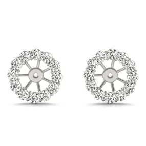 14K Diamond Stud Diamond Earring Jacket