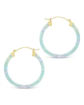 50mm Resin Hoop Earrings by Sterling Forever