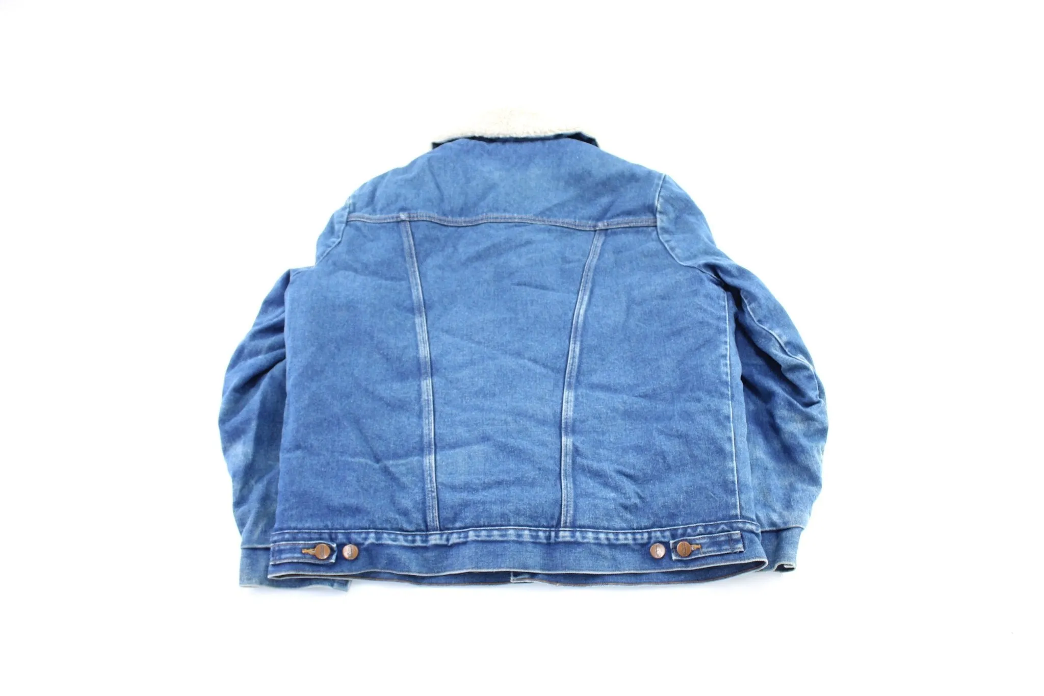 80's Wrangler Denim Sherpa Lined Trucker Jacket