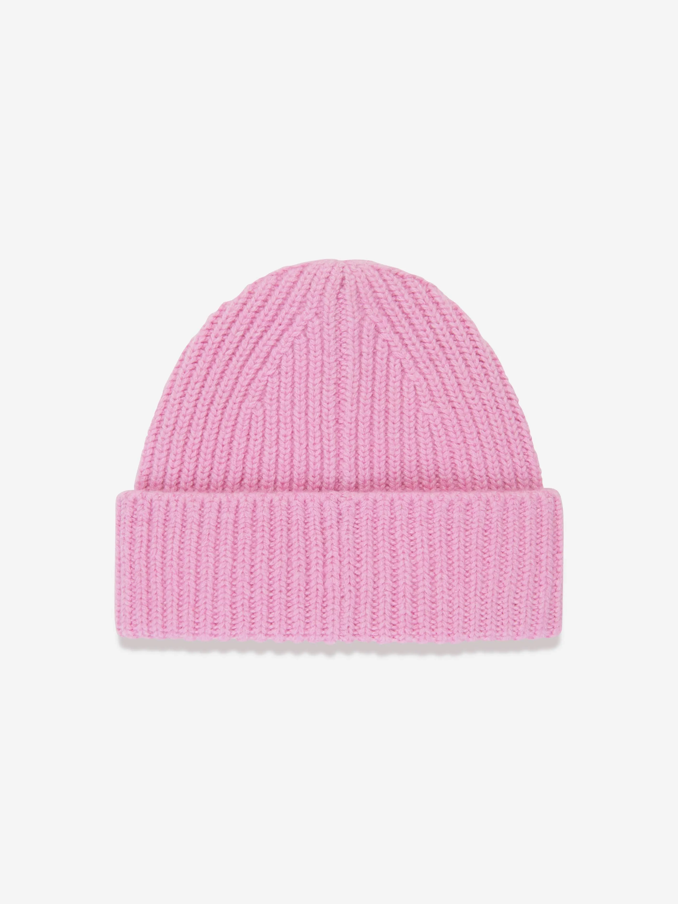 Acne Studios Kids Mini Pansy Beanie Hat in Pink