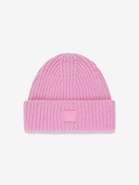 Acne Studios Kids Mini Pansy Beanie Hat in Pink