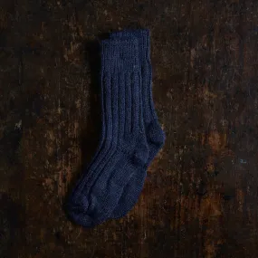 Adults Wool Tweed Socks - Dusk