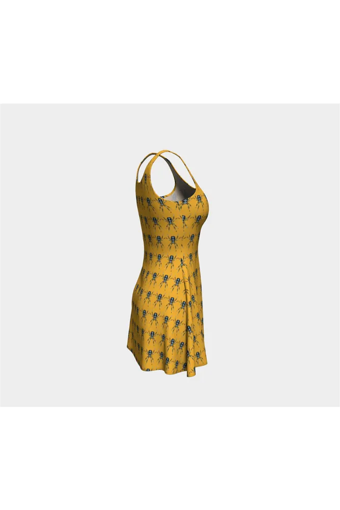 African Rain Spider Flare Dress