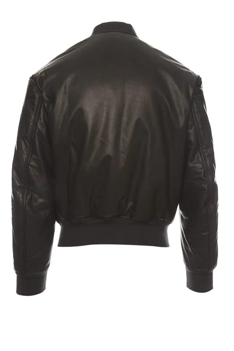 Alexander McQueen Leather Bomber Jacket