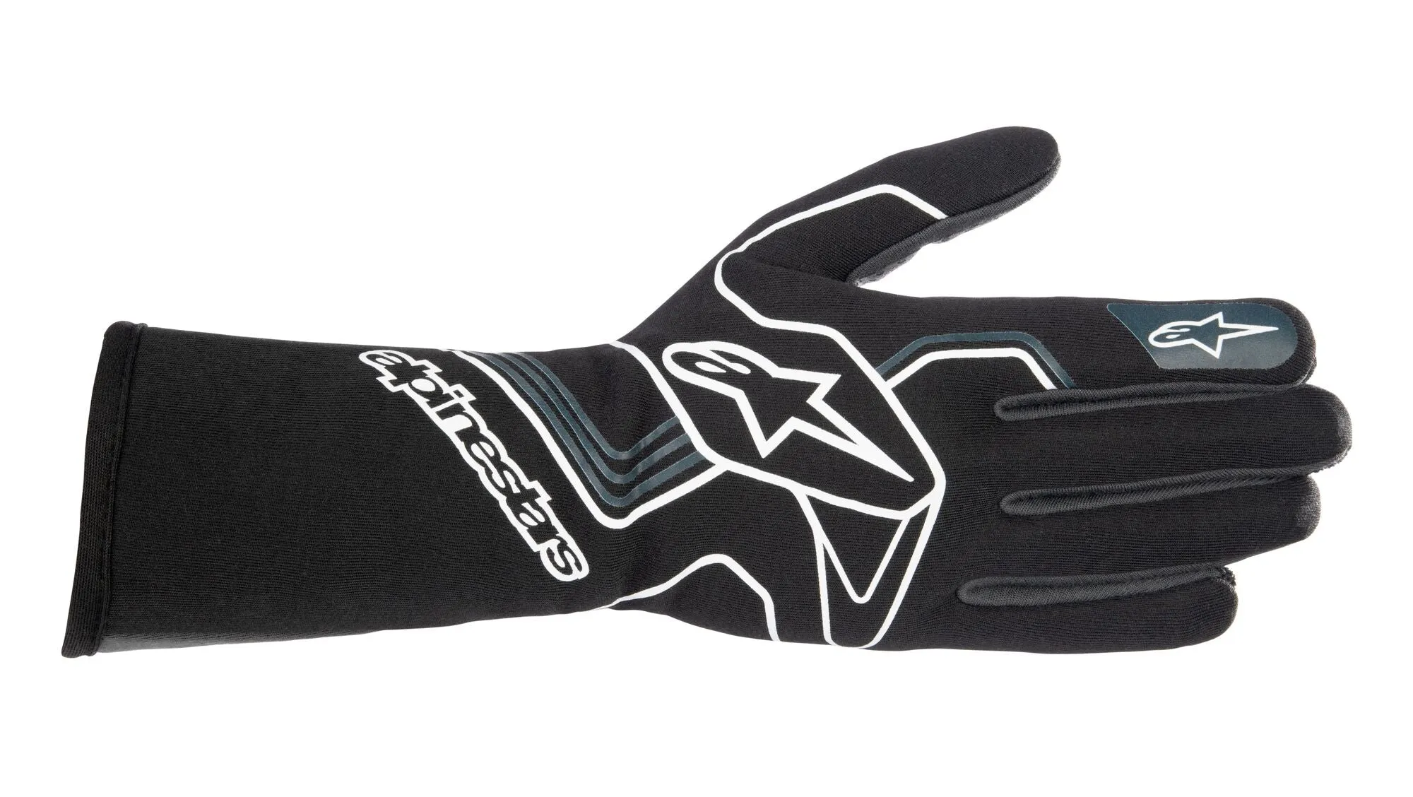 ALPINESTARS 3551023_1169_M TECH 1-RACE v3 Racing gloves, FIA 8856-2018, black/tar gray, Size M