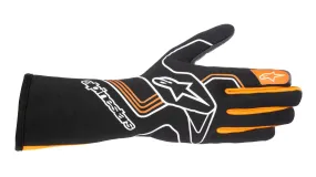 ALPINESTARS 3551023_156_M TECH 1-RACE v3 Racing gloves, FIA 8856-2018, black/orange fluo, Size M