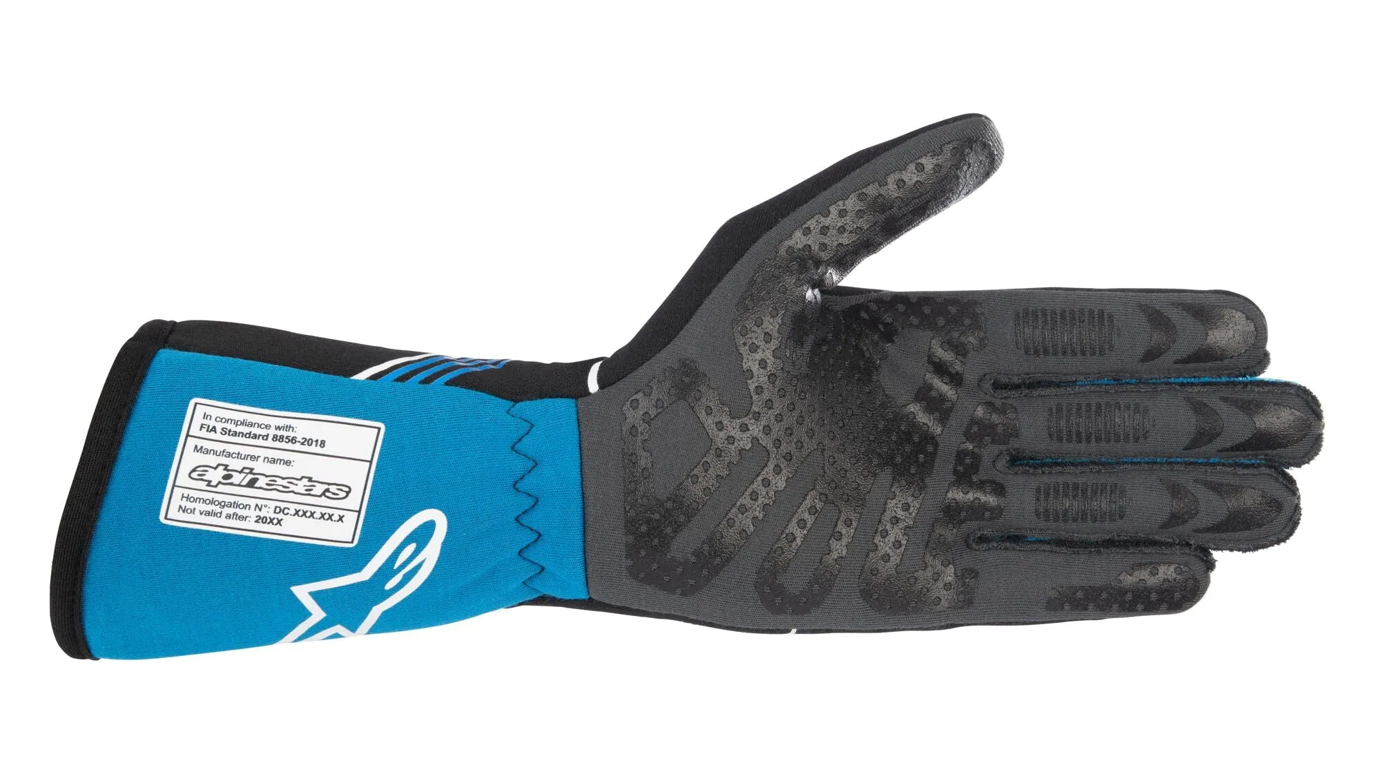 ALPINESTARS 3551023_17_M TECH 1-RACE v3 Racing gloves, FIA 8856-2018, black/blue, Size M