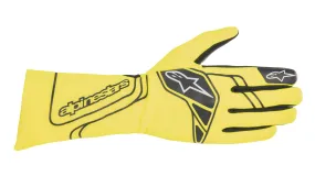 ALPINESTARS 3551523_55_L TECH 1 START v3 Racing gloves, FIA 8856-2018, yellow fluo, Size L