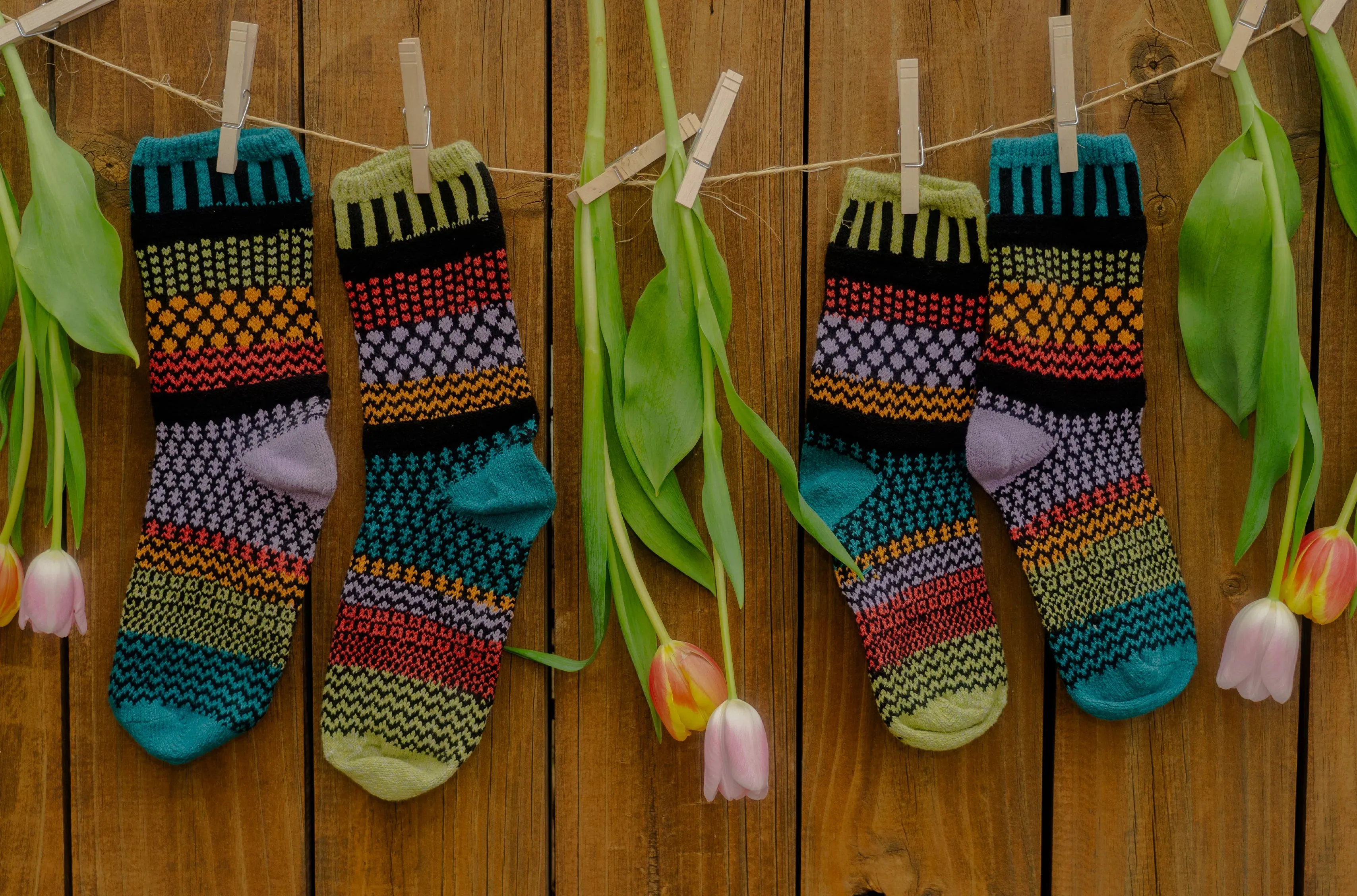 Artichoke Recycled Cotton Crew Socks