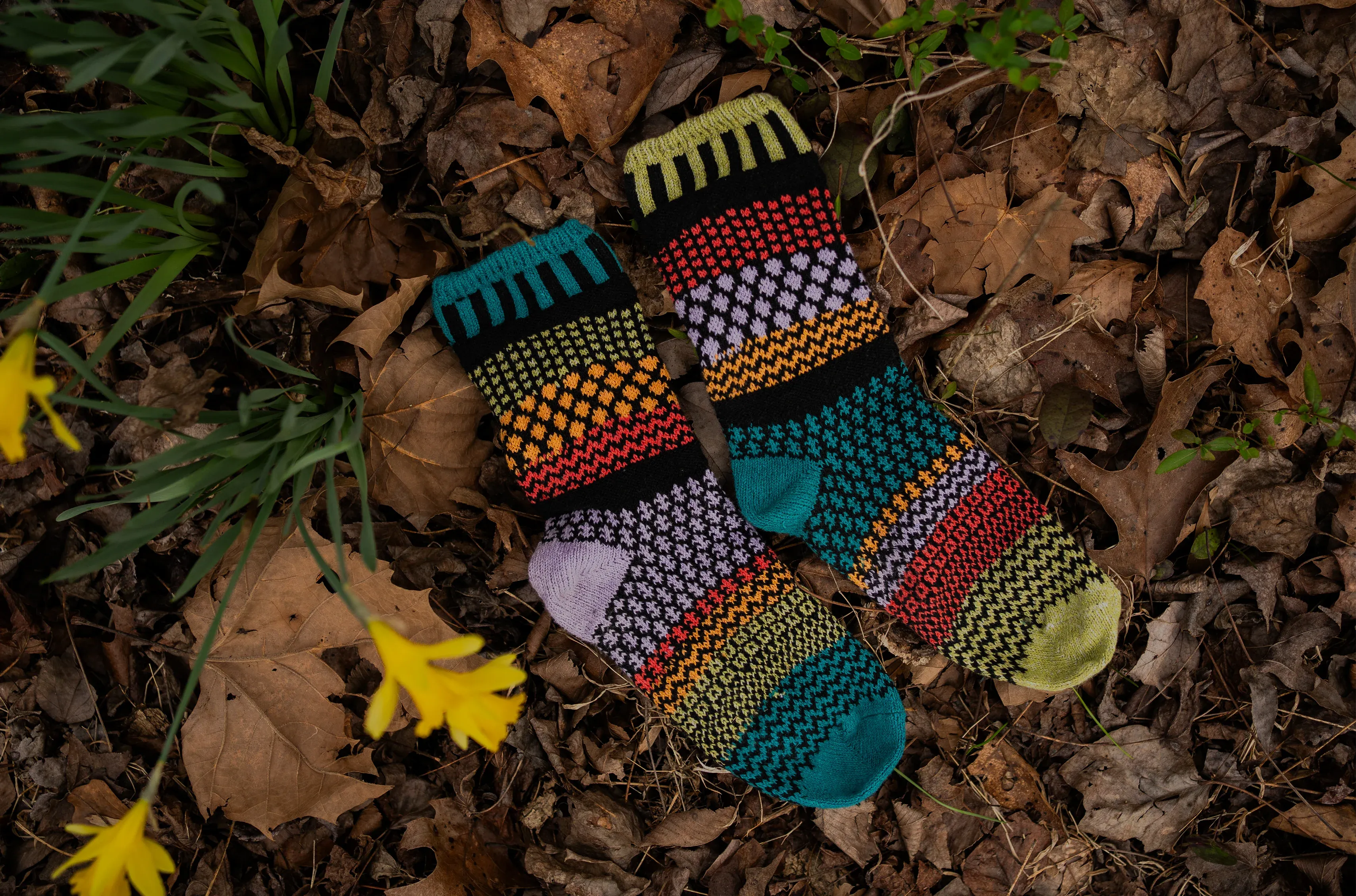 Artichoke Recycled Cotton Crew Socks