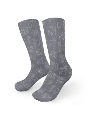 Australian Shepherd Crew Socks