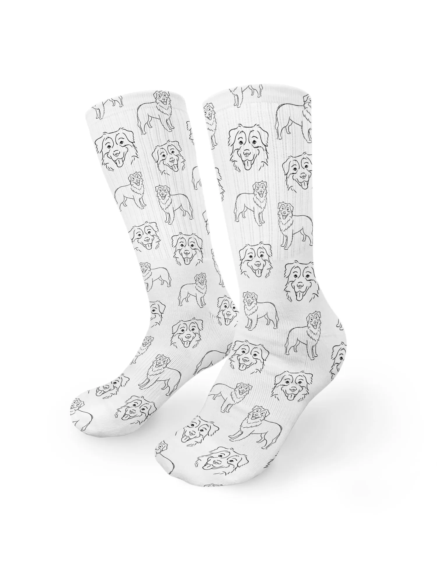 Australian Shepherd Crew Socks