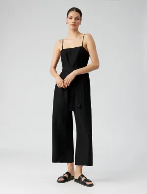 Avery Petite Tie Waist Jumpsuit