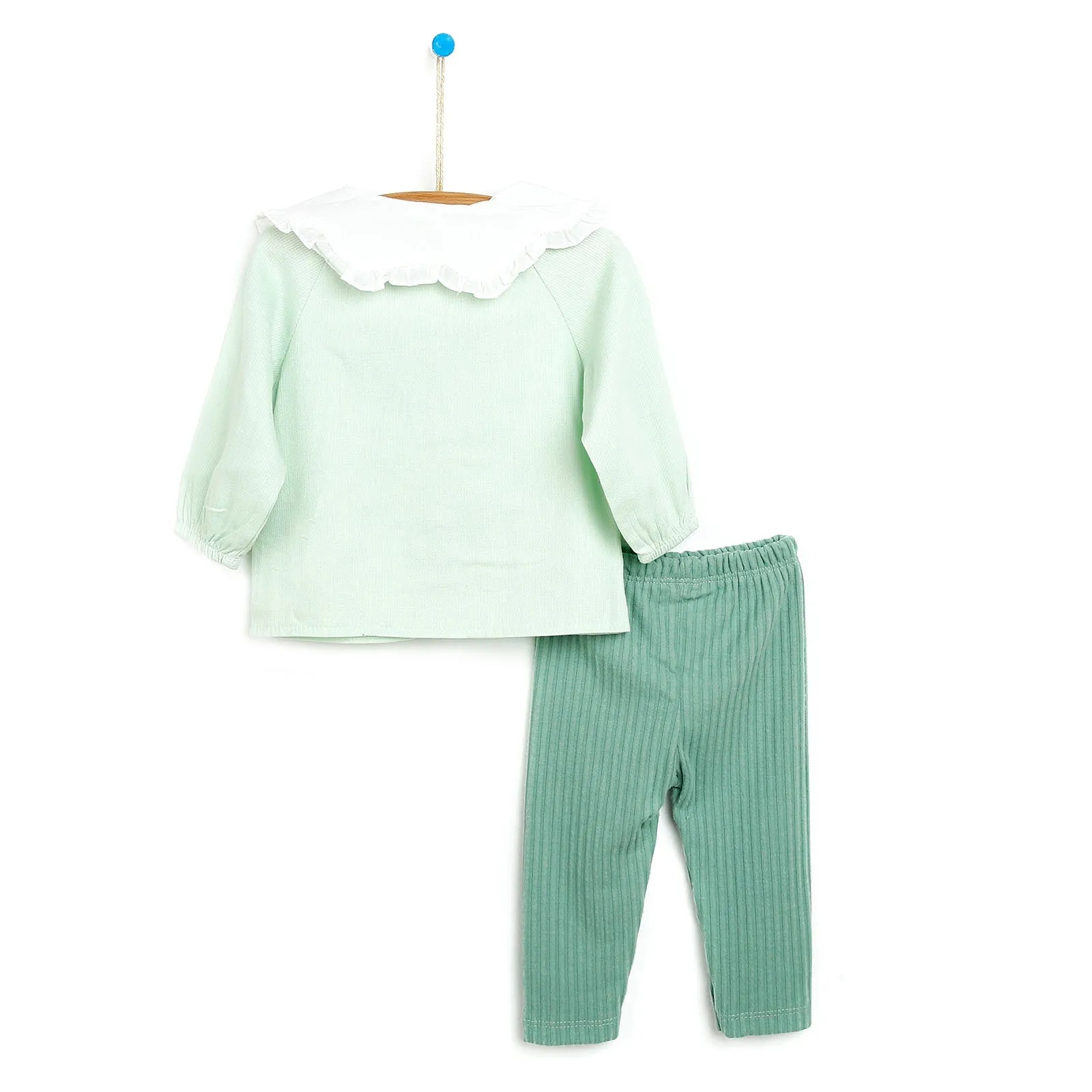 BabyZ Blouse-Tights - Light Green