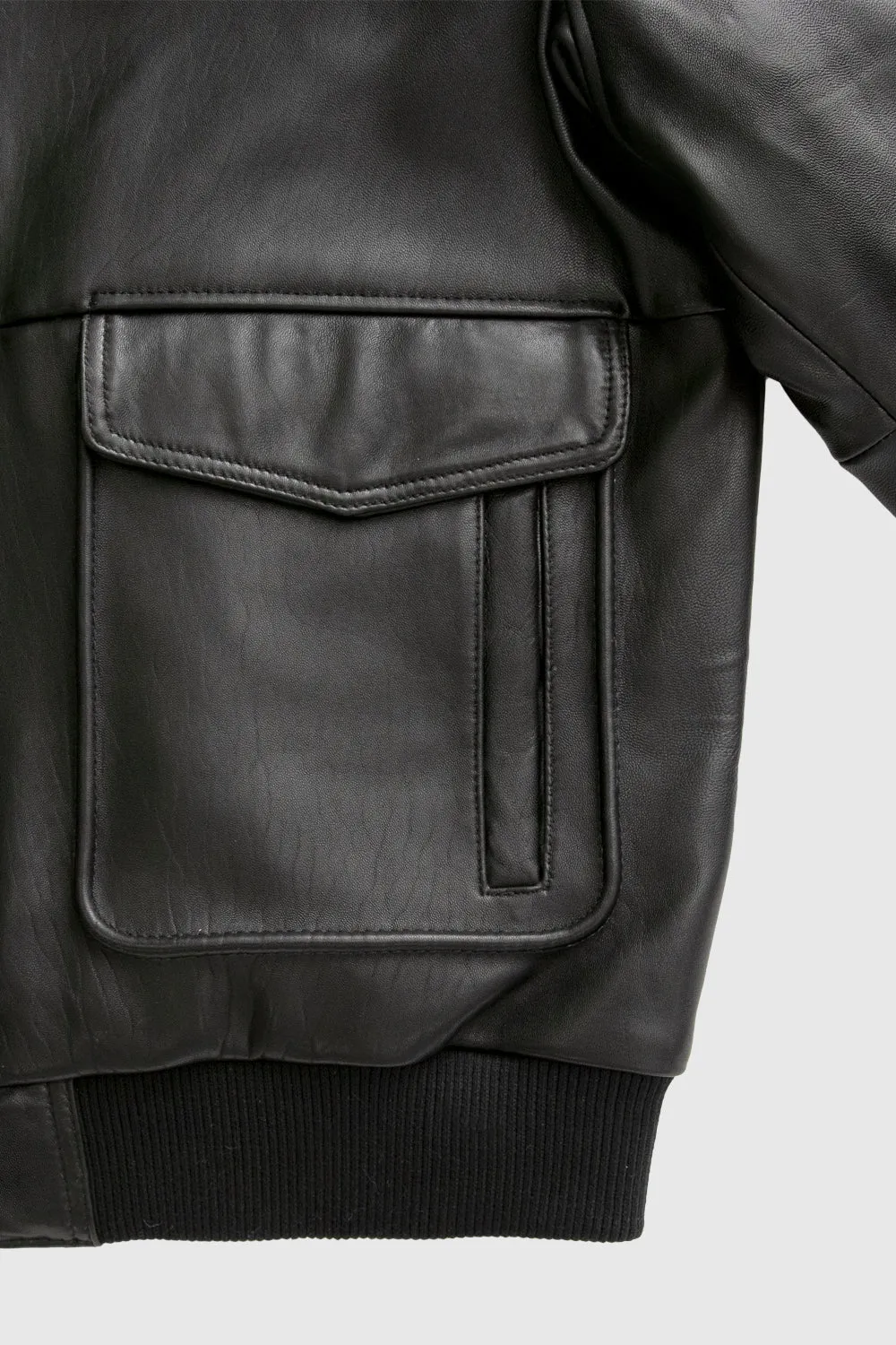 Baron Men's Bomber Leather Jacket (POS)