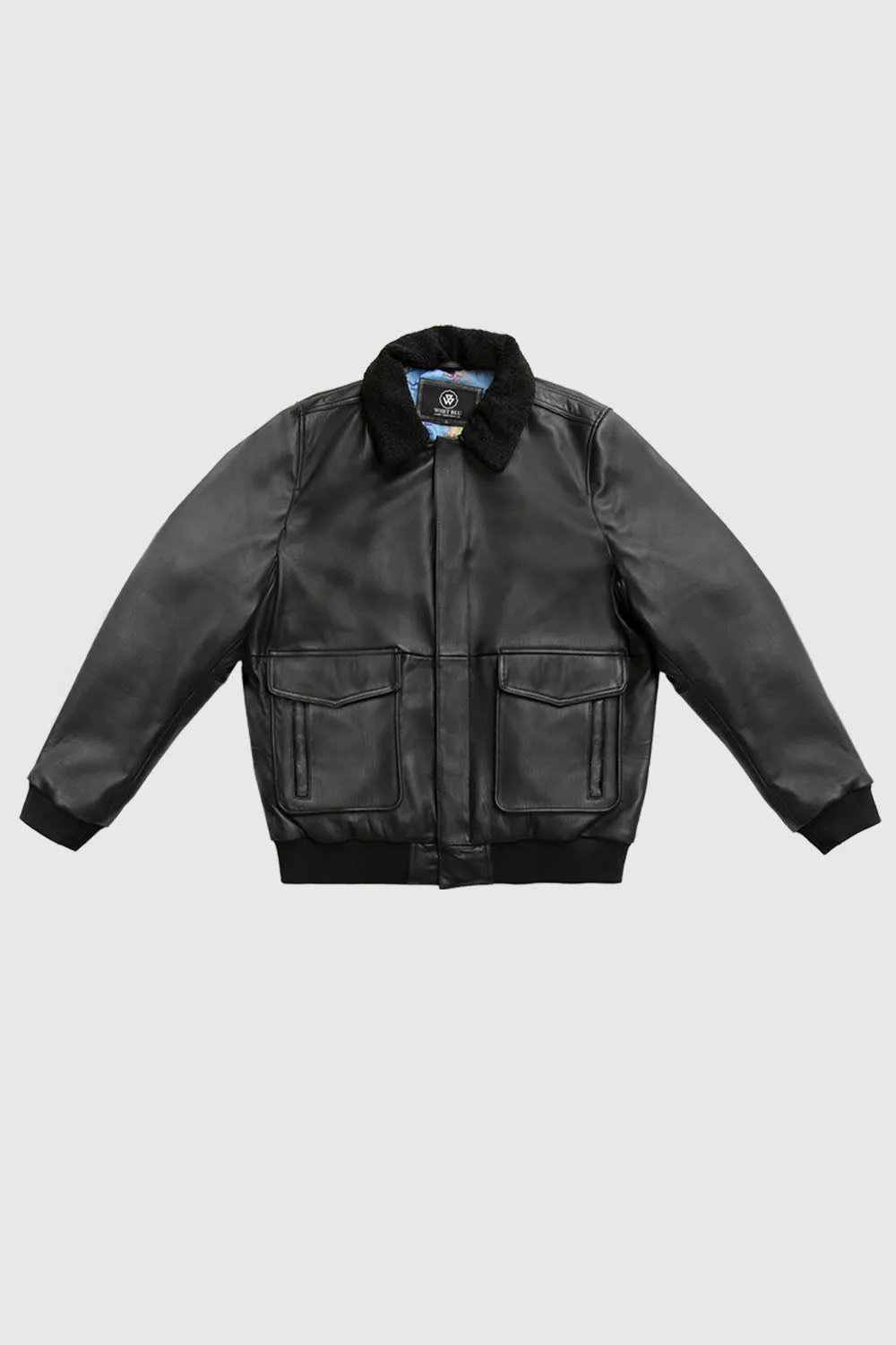 Baron Men's Bomber Leather Jacket (POS)