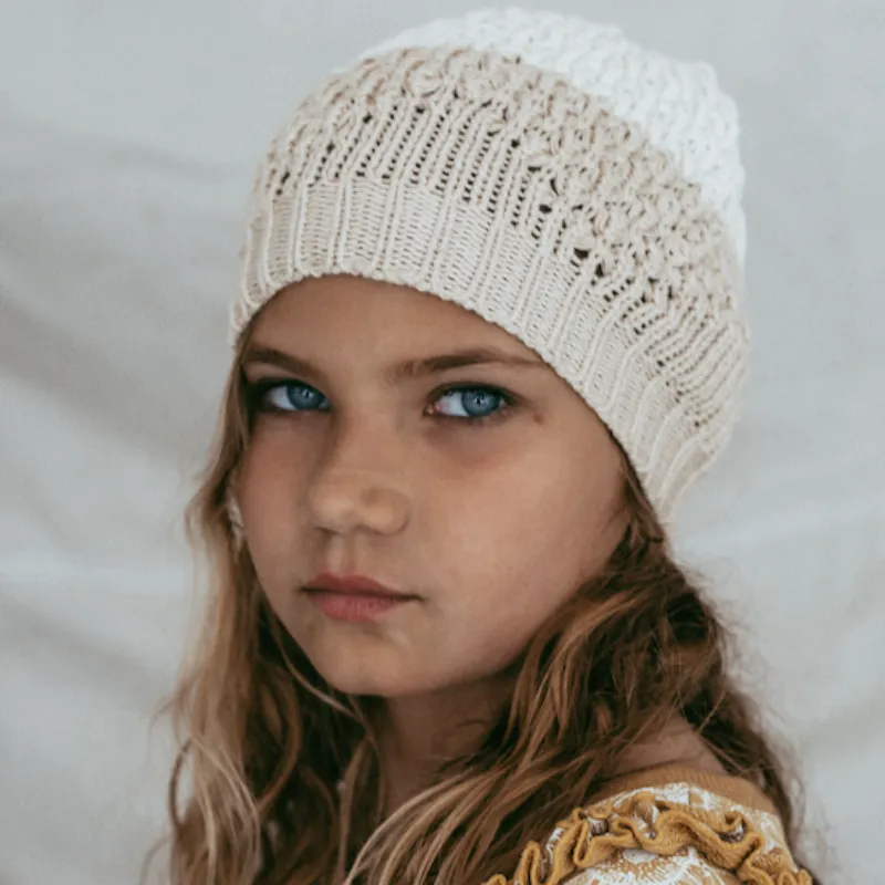 Bella & Lace Beanie - Porridge With Sugar