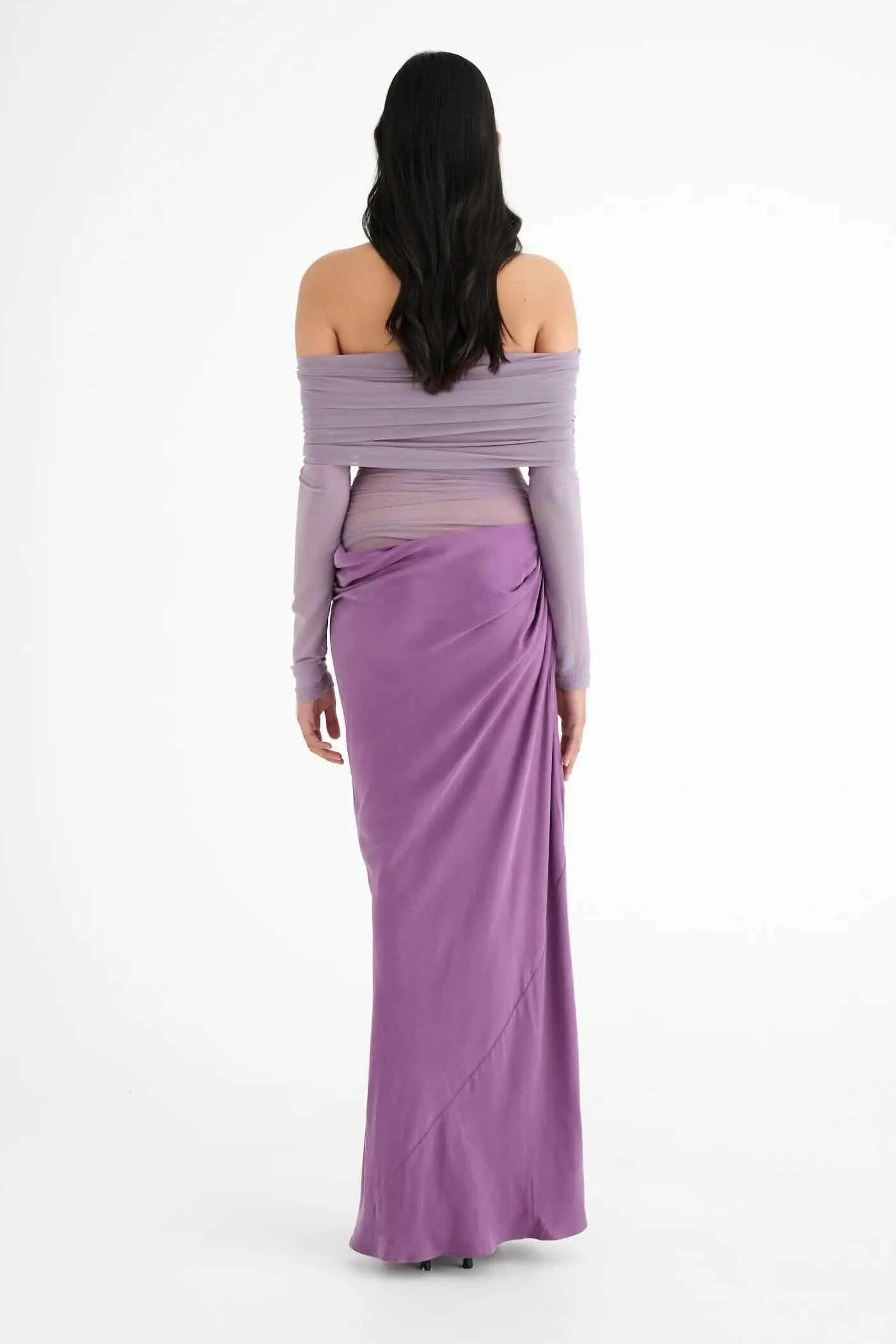 Benni Yasmin Off Shoulder Dress - Vintage Orchid