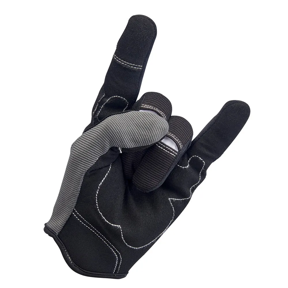 BILTWELL BILTWELL MOTO TEXTILE GLOVE [GREY/BLACK]