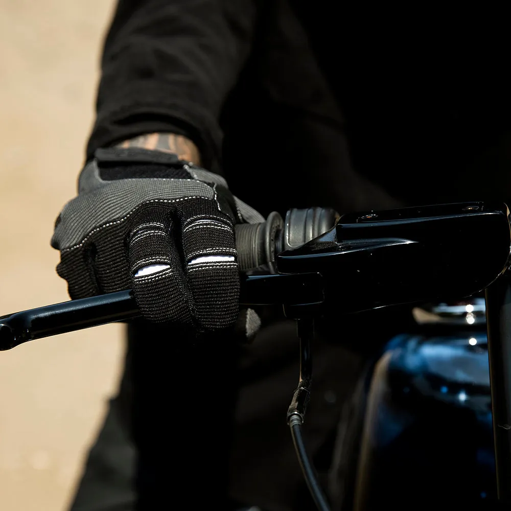 BILTWELL BILTWELL MOTO TEXTILE GLOVE [GREY/BLACK]