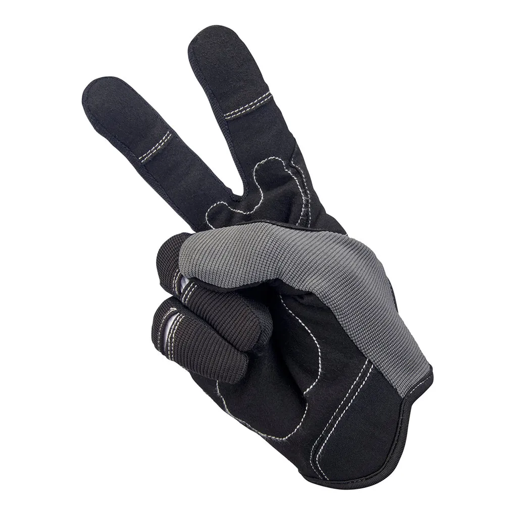 BILTWELL BILTWELL MOTO TEXTILE GLOVE [GREY/BLACK]