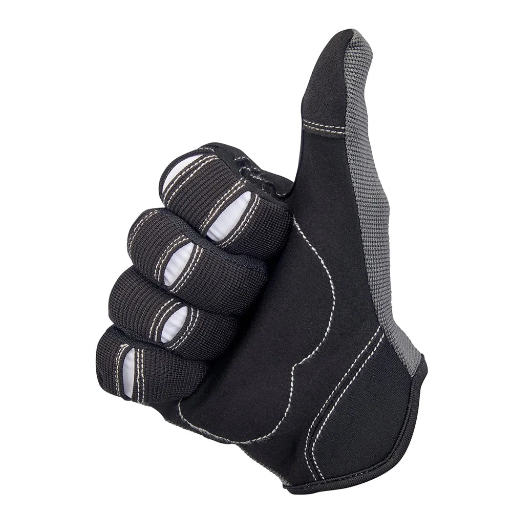 BILTWELL BILTWELL MOTO TEXTILE GLOVE [GREY/BLACK]