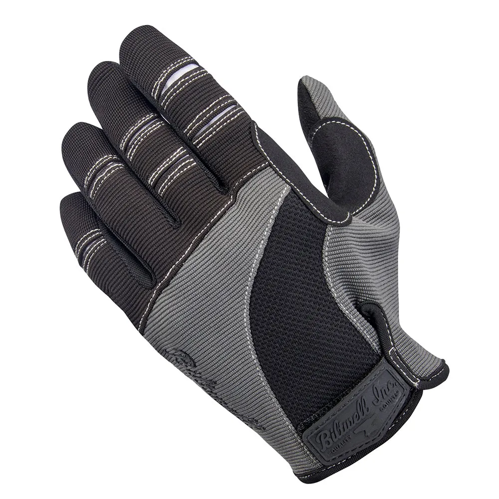 BILTWELL BILTWELL MOTO TEXTILE GLOVE [GREY/BLACK]