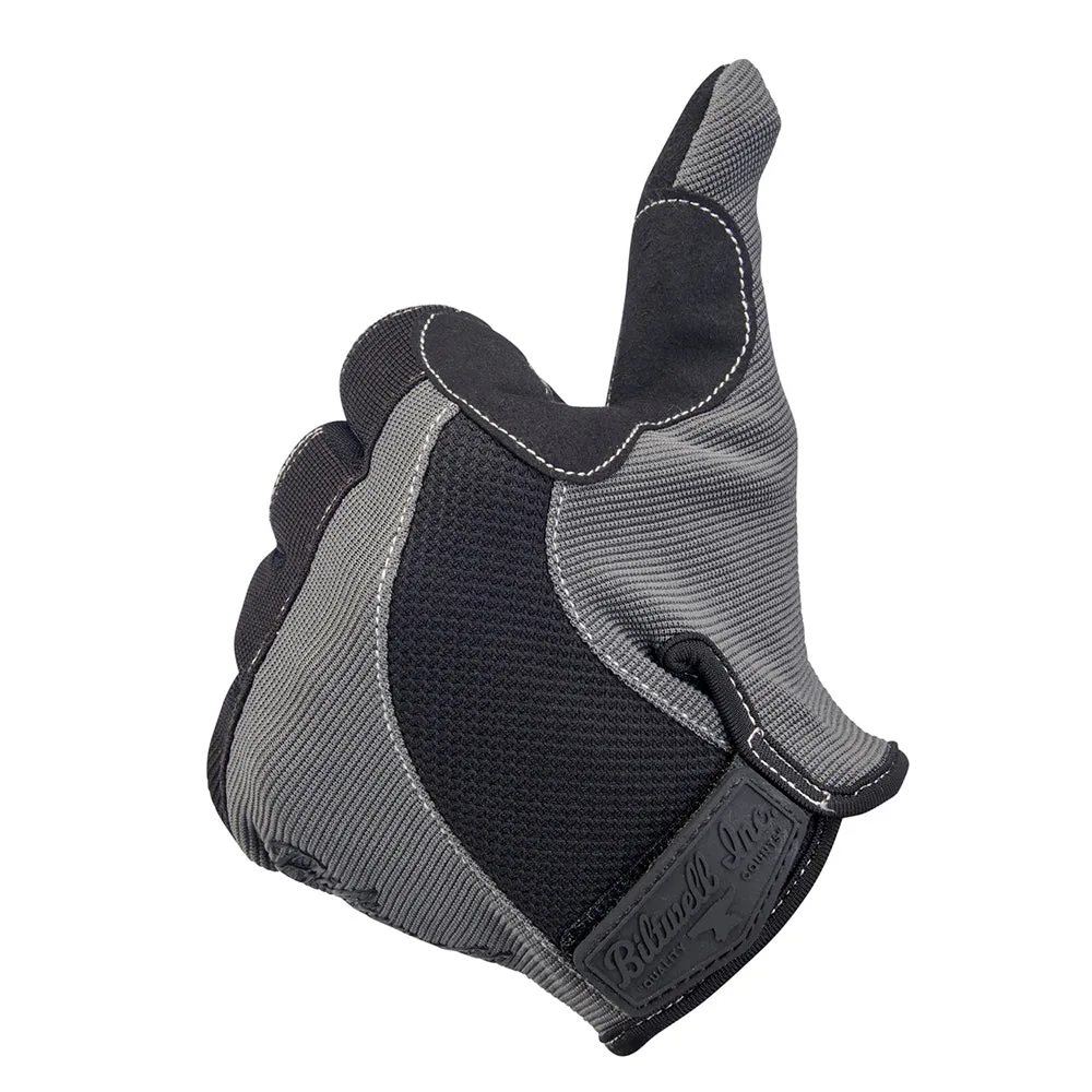 BILTWELL BILTWELL MOTO TEXTILE GLOVE [GREY/BLACK]