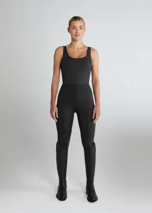 Black Essential Leggings Knee Grip