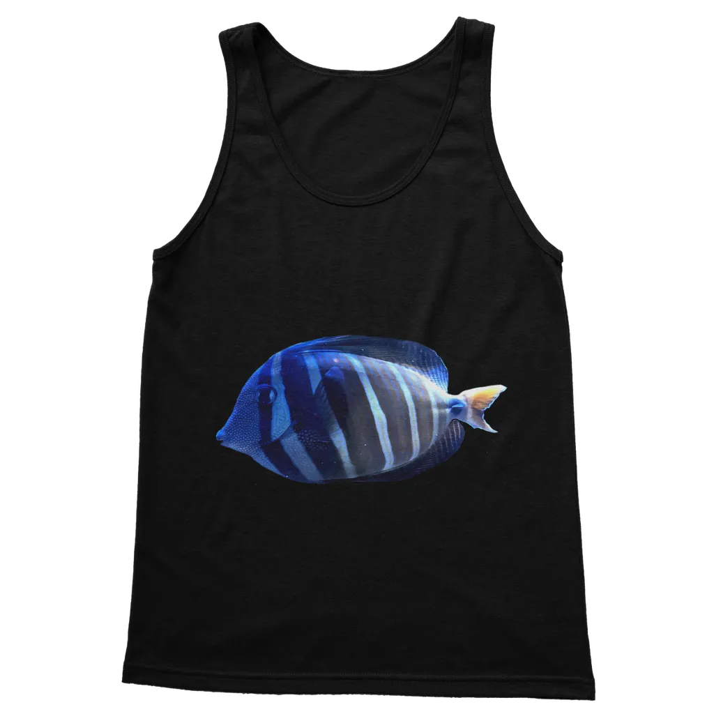 Blue Striped Fish Classic Adult Vest Top