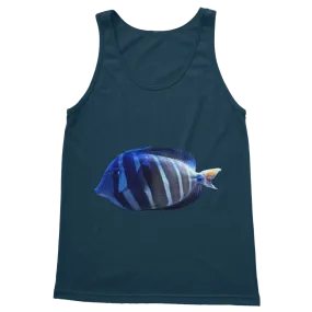 Blue Striped Fish Classic Adult Vest Top