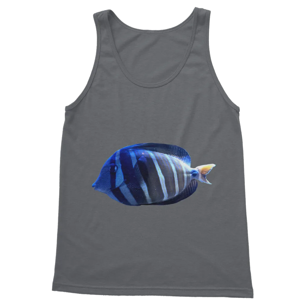 Blue Striped Fish Classic Adult Vest Top