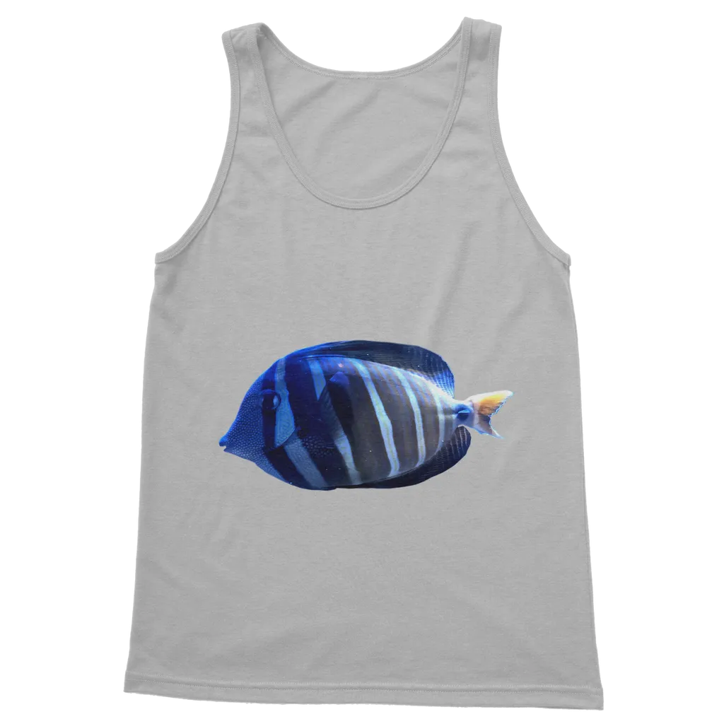 Blue Striped Fish Classic Adult Vest Top