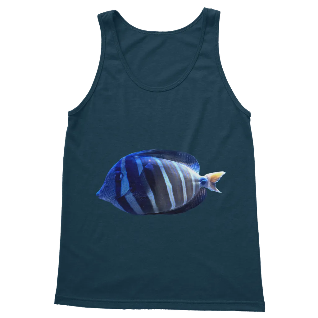 Blue Striped Fish Classic Adult Vest Top