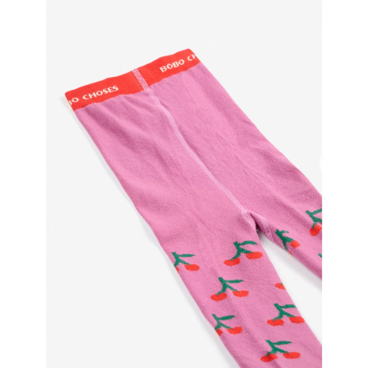 Bobo Choses Light Pink Bobo Cherry All Over Tights