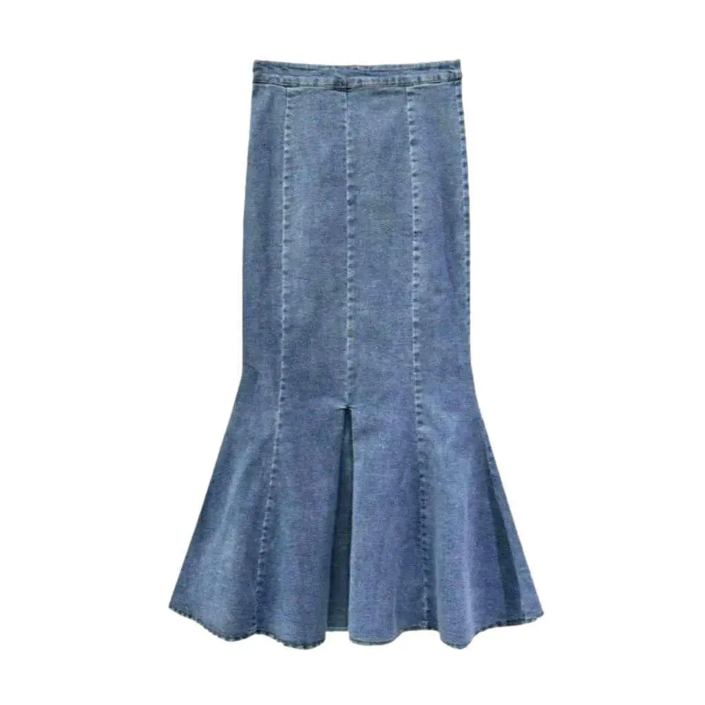 Body con mermaid denim skirt