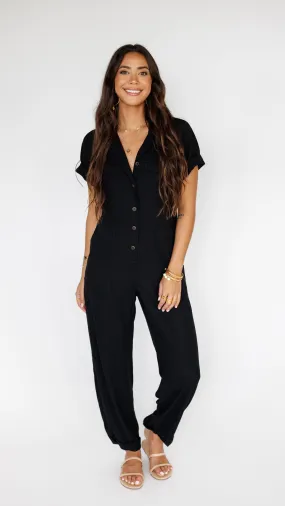 Bonsai Jumpsuit / Solid Black