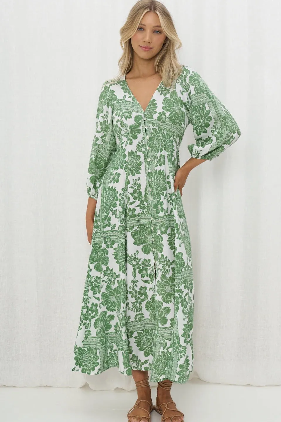 Breanna Maxi Dress - Green