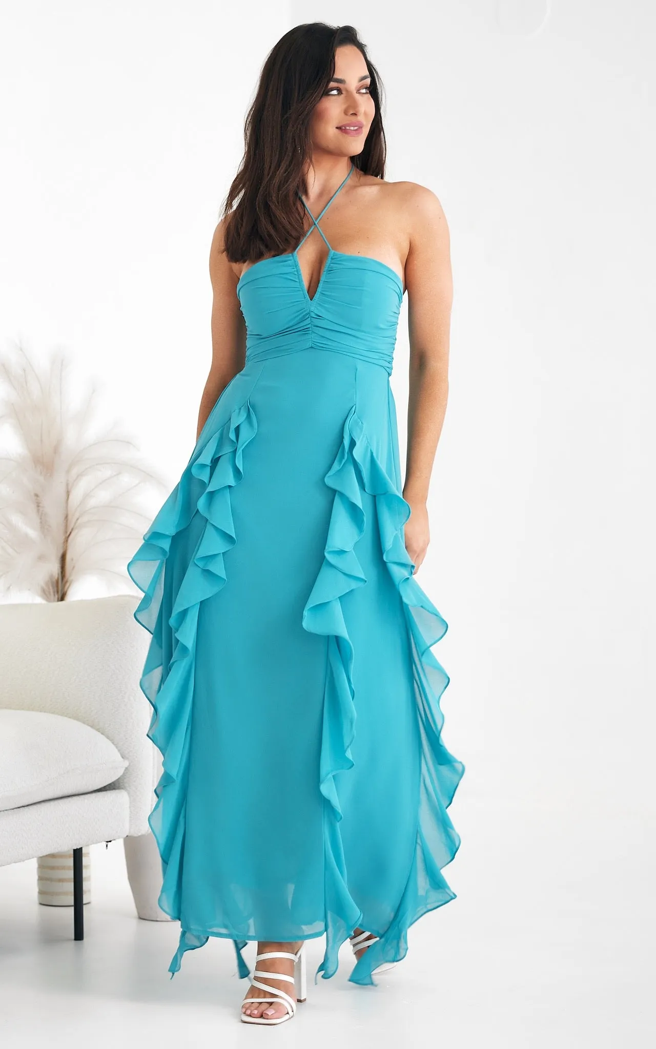 Brianna Maxi Dress - Blue