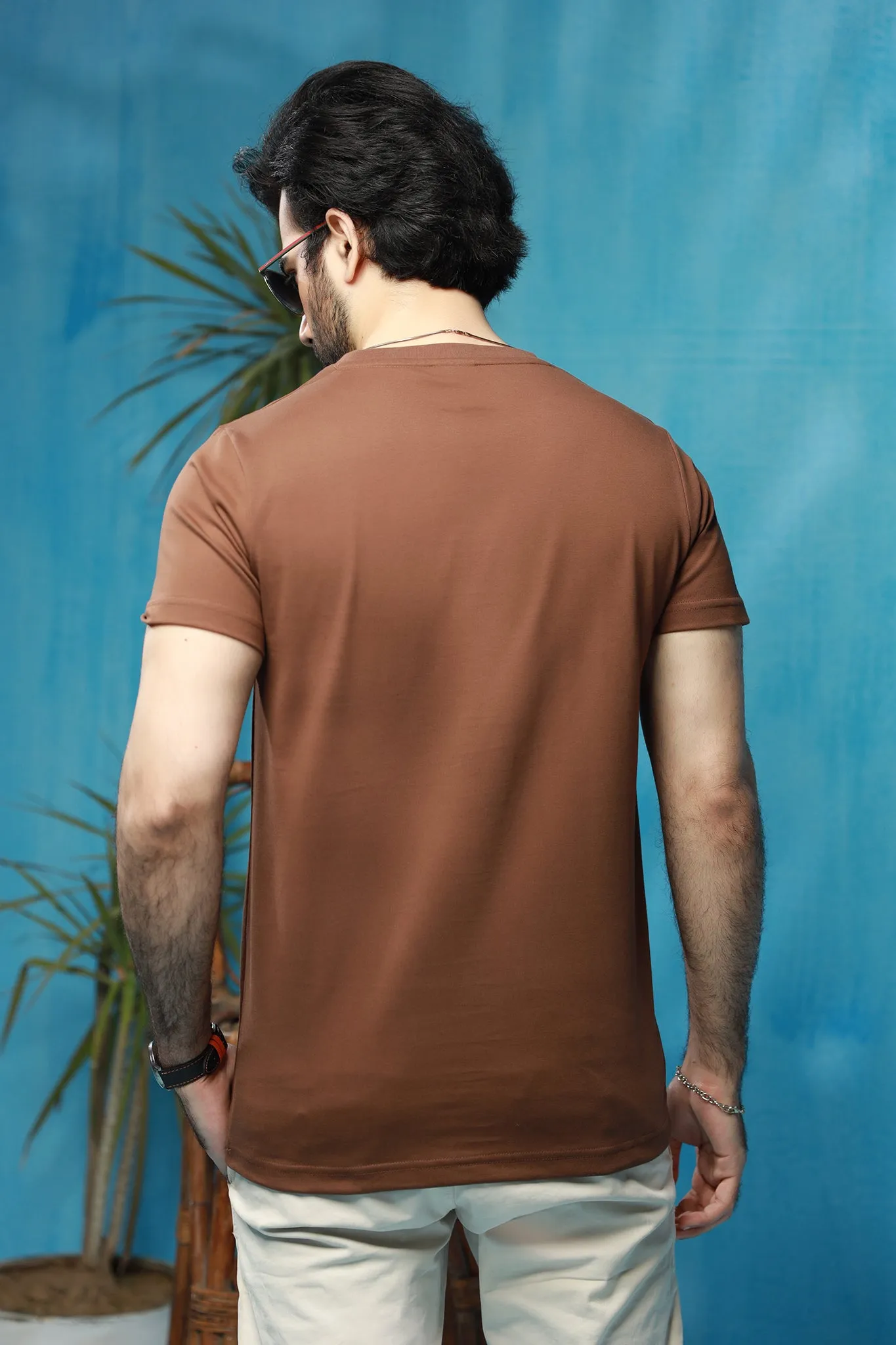 Brown Pocket T-Shirt - P21 - MT0015R