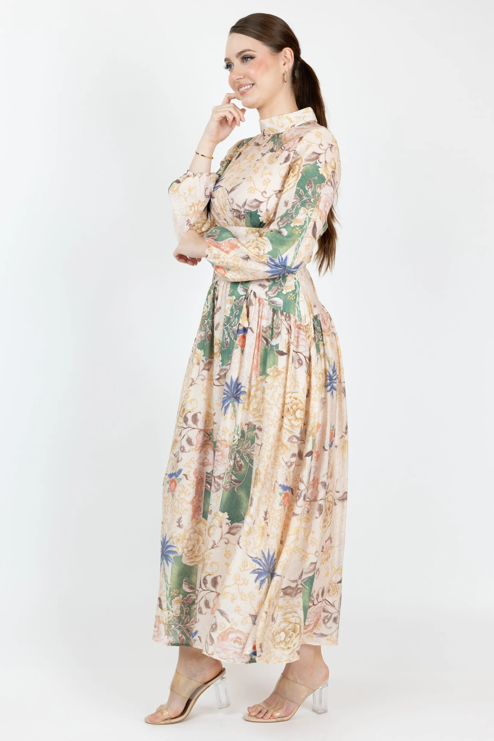 Carminia Print Maxi Dress