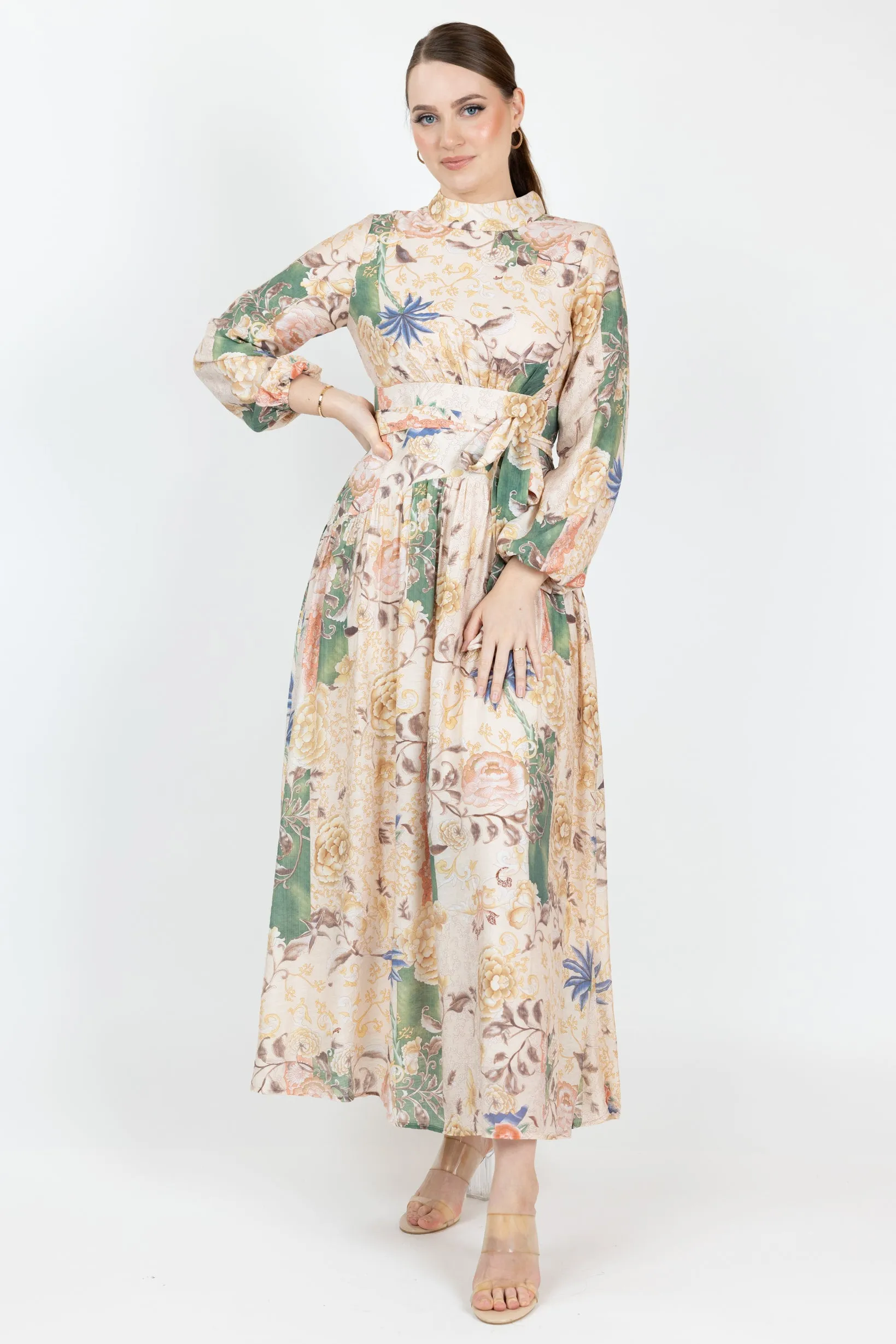 Carminia Print Maxi Dress