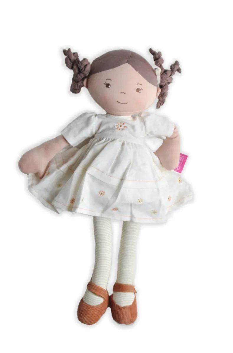 Cecilia Linen Doll with Brown Hair - Bonikka