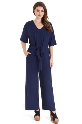 Charlotte Navy Blue Wide Leg Jumpsuit