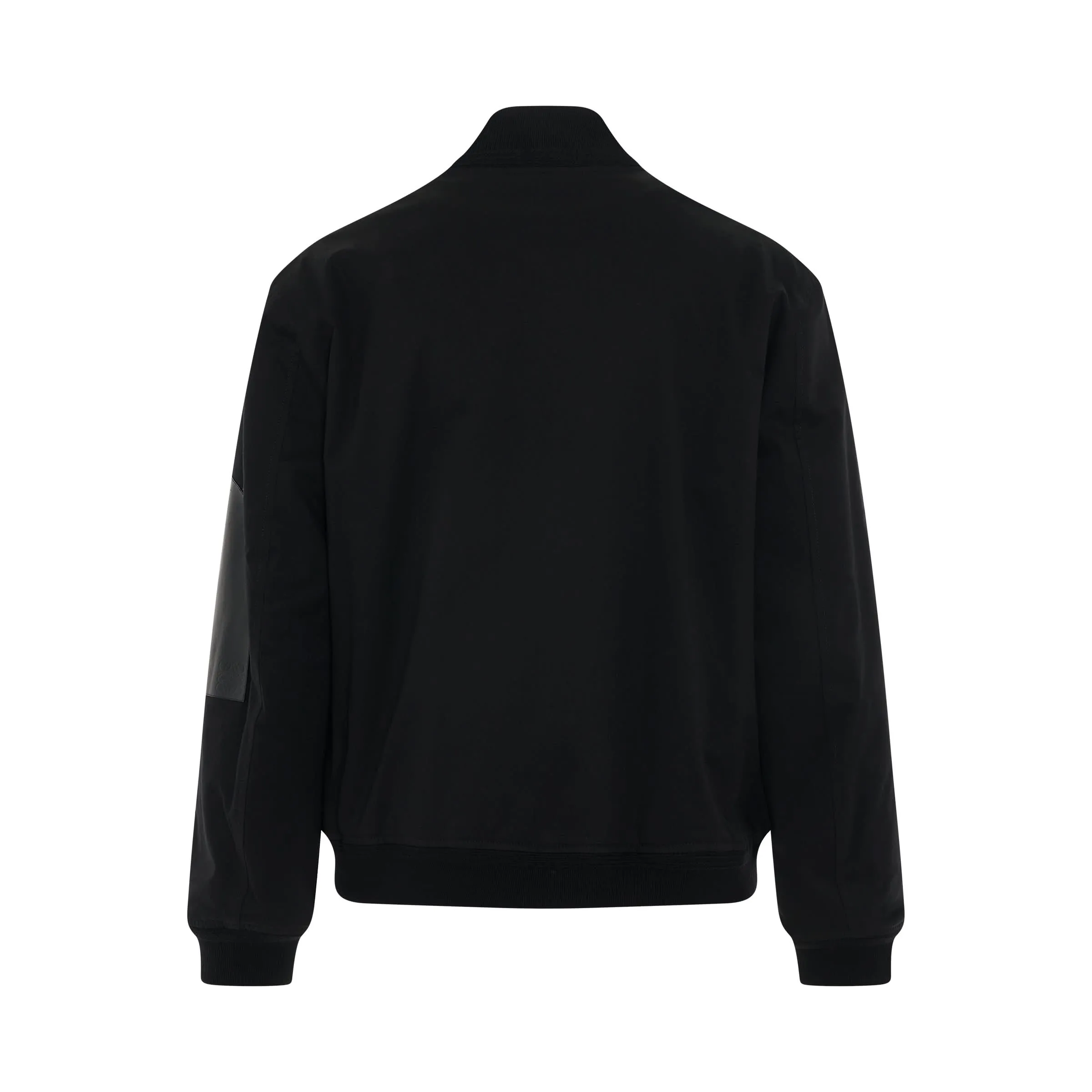 Cotton Bomber Jacket in Black