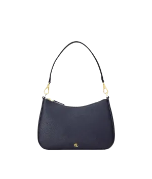 Crosshatch Leather Medium Danni Bag - Navy