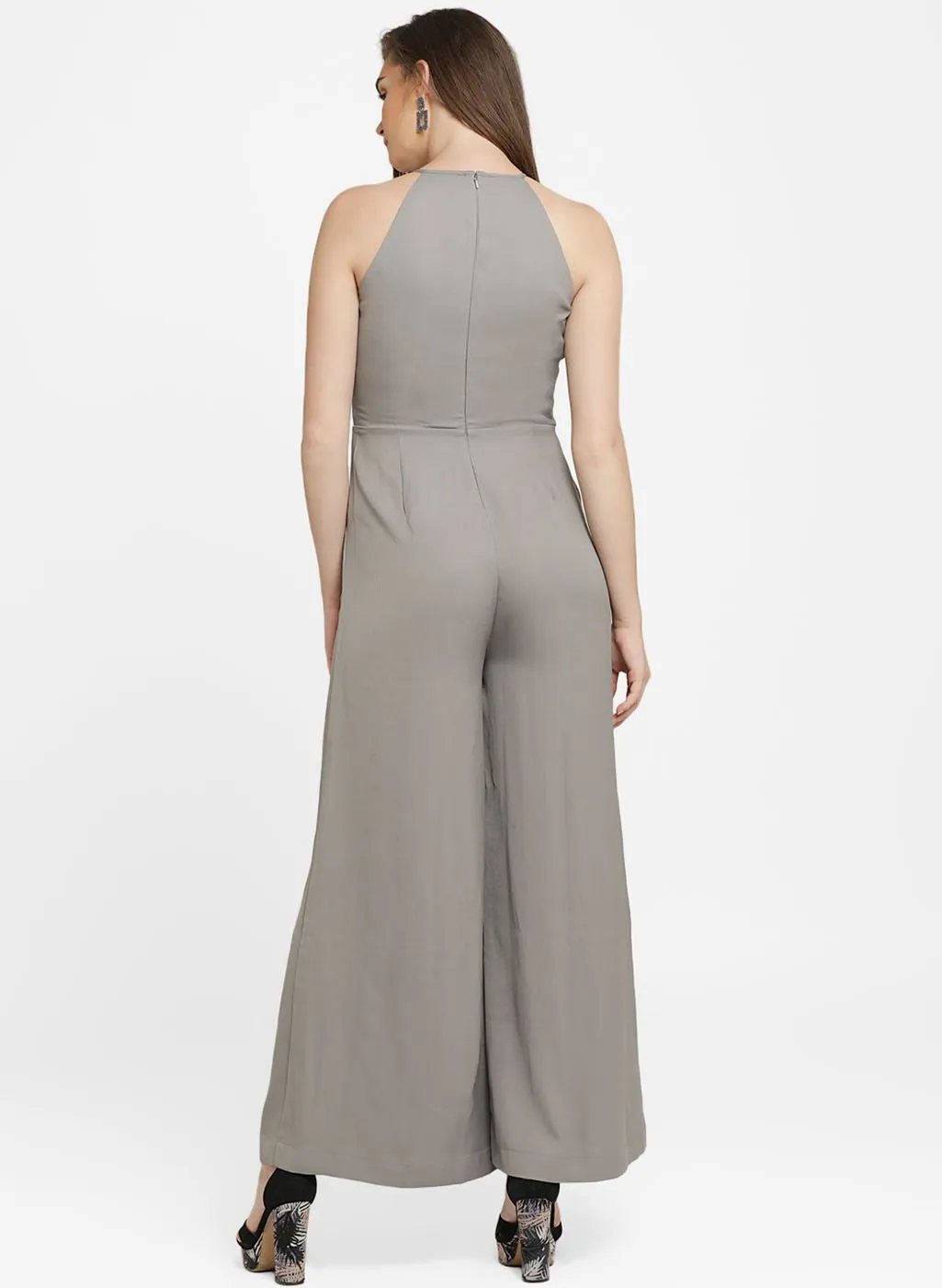 Denise Embellished Flared Jumpsuit