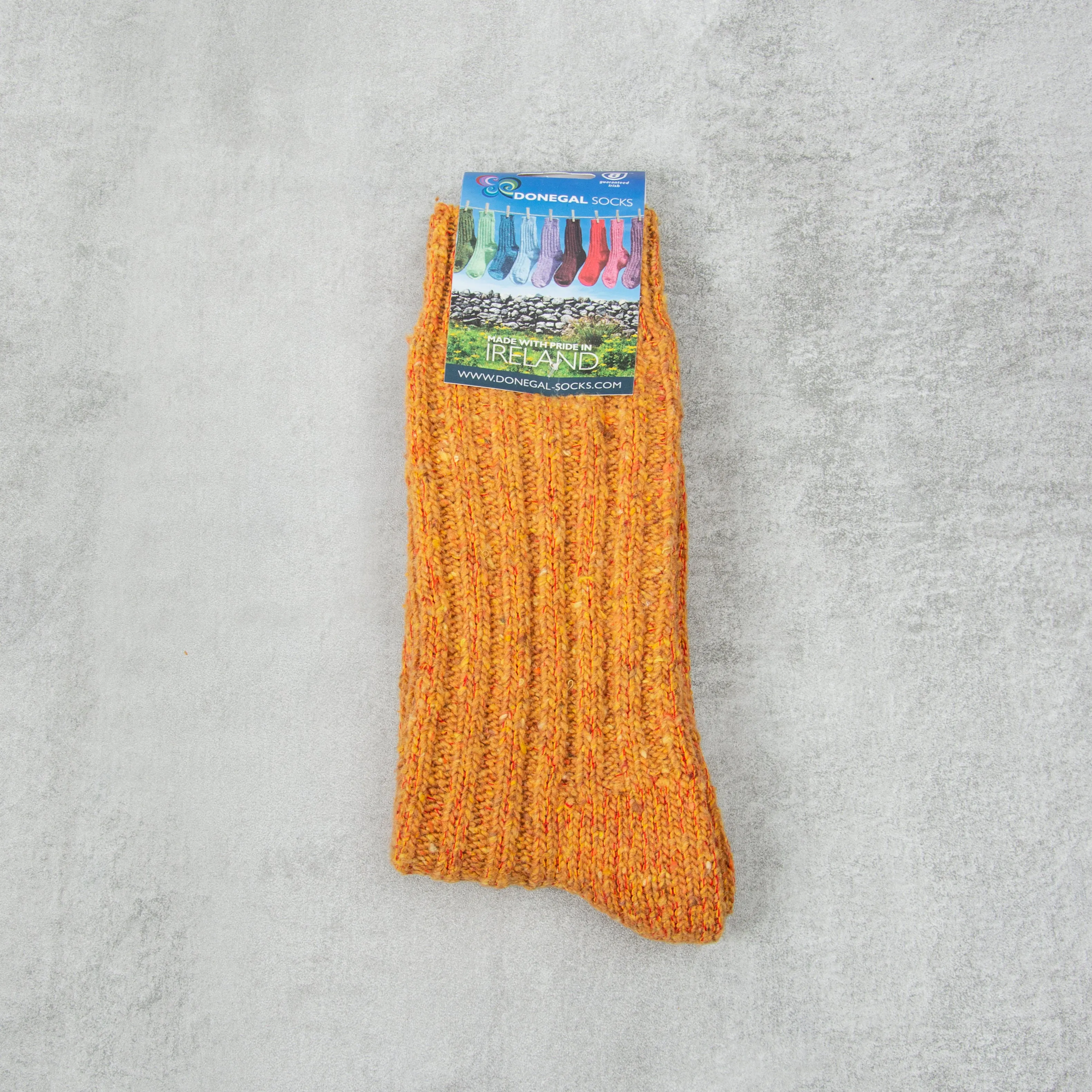 Donegal Socks in traditional Wool - Gold