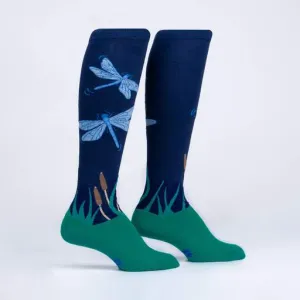 Dragonfly By Night Women's Knee High Socks