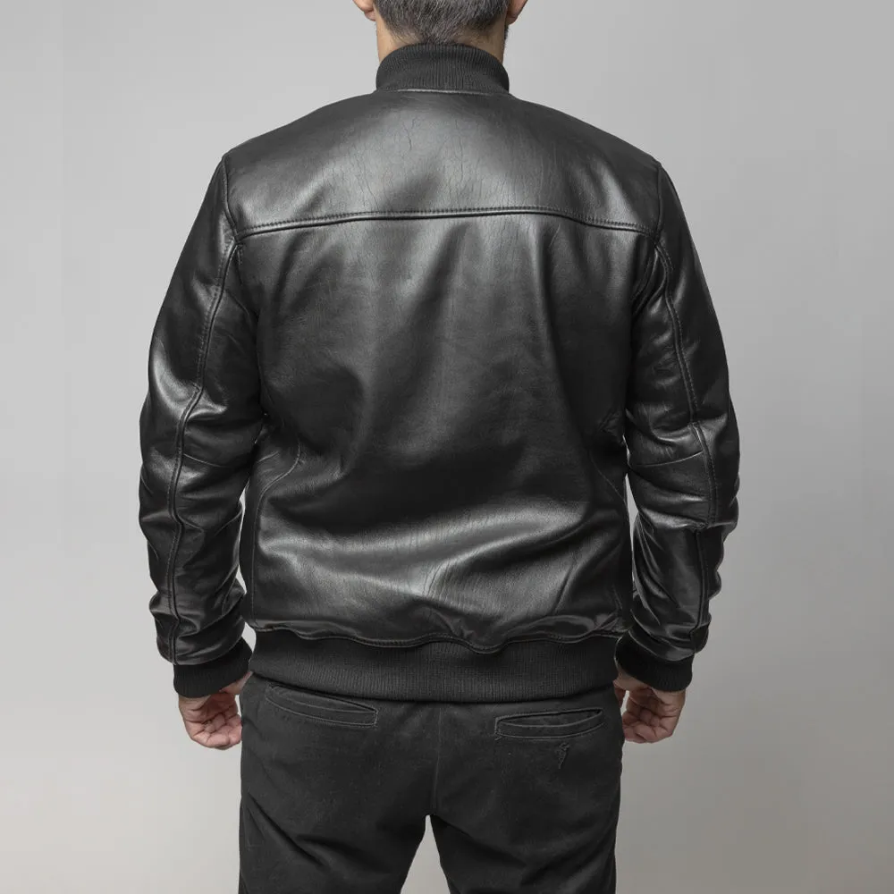 Dravis Men's Leather Bomber Jacket (POS)